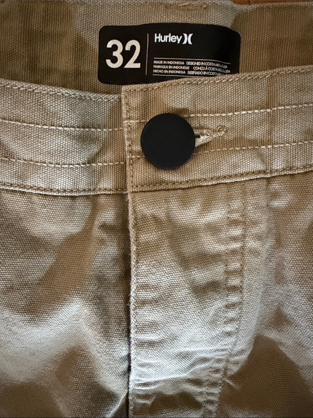 Hurley Beige Cargo Pants - Tan Utility Trousers - Picture 3 of 12